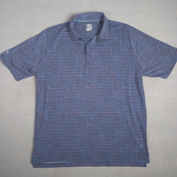 Callaway Other - Callaway Mens‎ XL OptiDri Golf Polo Shirt Blue Pink Plaid Short Sleeve